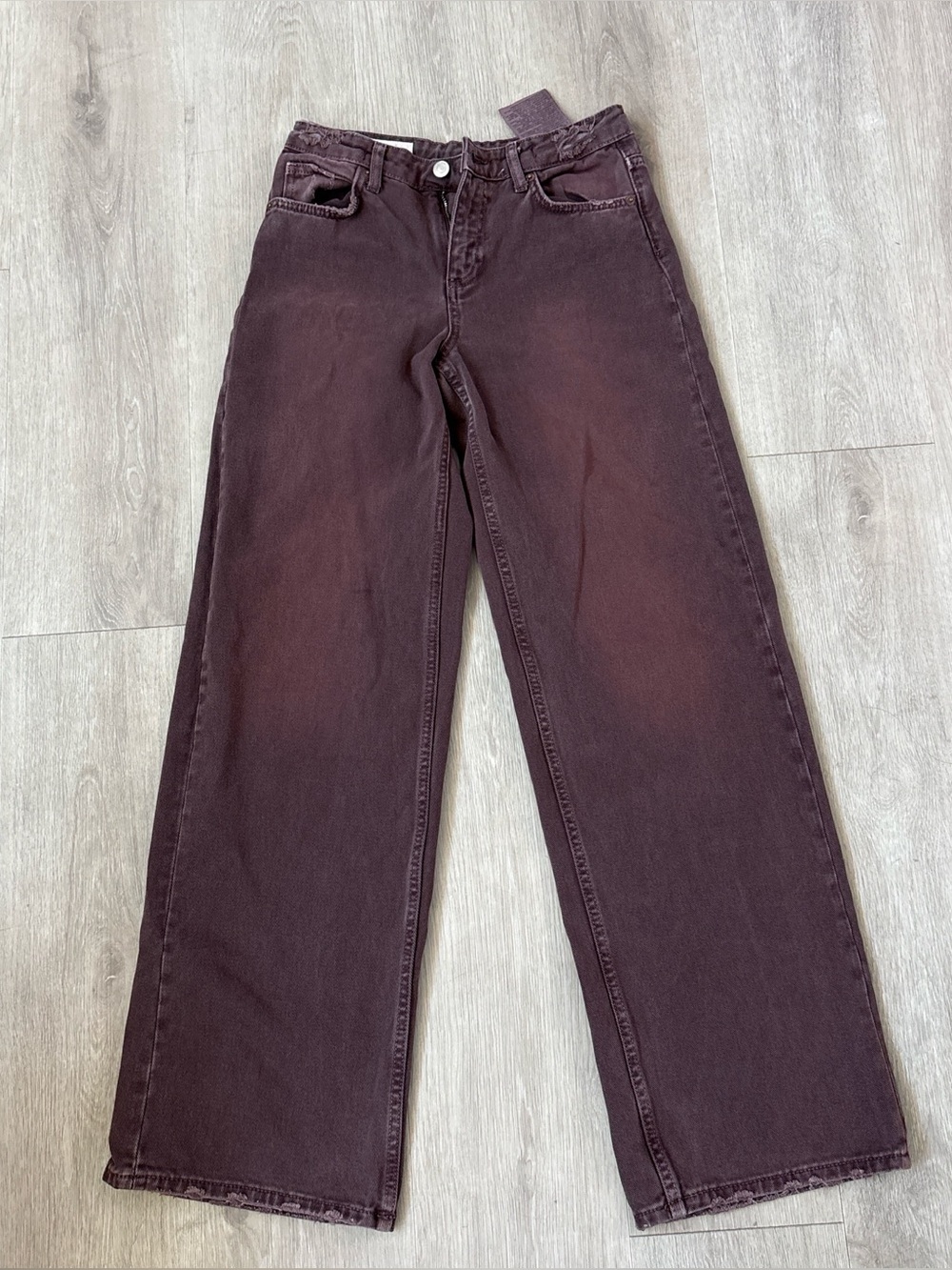 Zara girls size 12/13 wide leg jeans with a relaxed fit
